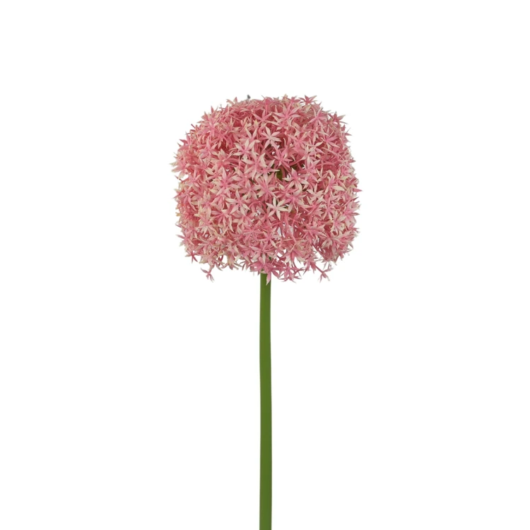 Sztuczny pojedynczy czosnek w kolorze różowym 90 cm