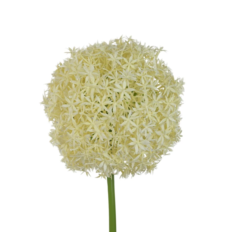 Sztuczny pojedynczy czosnek w kolorze kremowym 90 cm