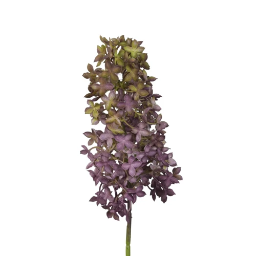 Sztuczna hortensja kwitnąca gumowa w kolorze fioletowym 76 cm