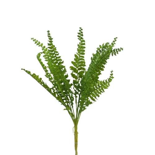 Sztuczna bukiet paproci gumowej w kolorze zielonym 50 cm