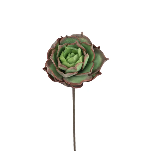 Sztuczny kwiat piankowy w kolorze szaro/czerwonym 68 cm