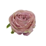 Sztuczna róża bułeczka w kolorze brudnym różu 10 cm