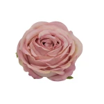 Sztuczna róża bułeczka w kolorze fiołkowo/różowym 10 cm
