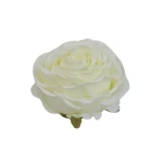 Sztuczna róża bułeczka w kolorze białym 10 cm