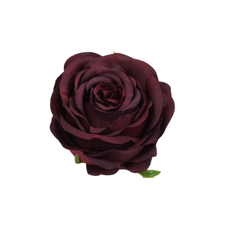 Sztuczna róża bułeczka w kolorze bordowym 10 cm