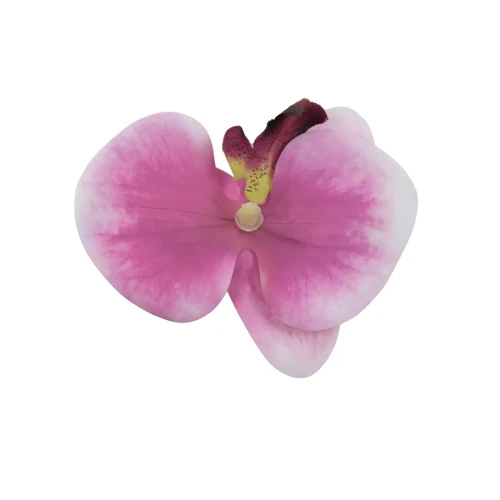 Kwiat sztuczny storczyk głowa w kolorze ciemnym różu 11 cm