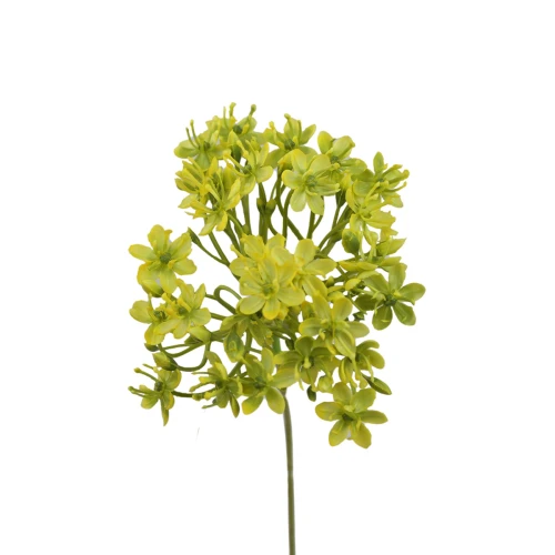 Sztuczny czosnek na piku w kolorze żółtym 42 cm