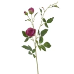 Sztuczna róża gałązkowa x6 sztuk w kolorze fuksji 66 cm