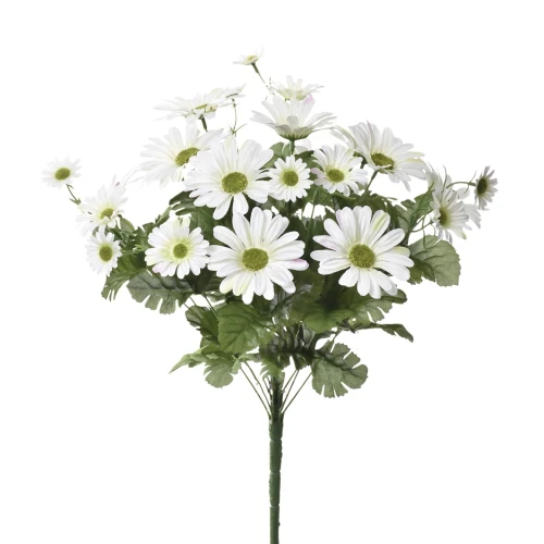 Sztuczny bukiet rumianek w kolorze białym 44 cm