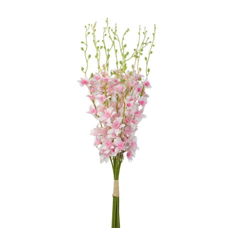 Sztuczny storczyk tajlandzki w kolorze jasno różowym 72 cm