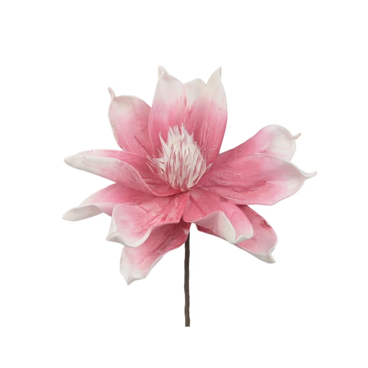 Sztuczna magnolia piankowa na piku w kolorze różowym 30 cm