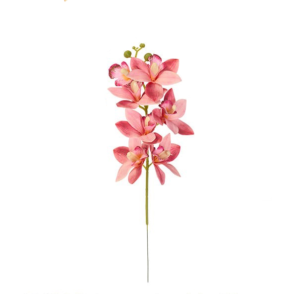 Sztuczny storczyk na piku w kolorze ciemno różowym 44 cm