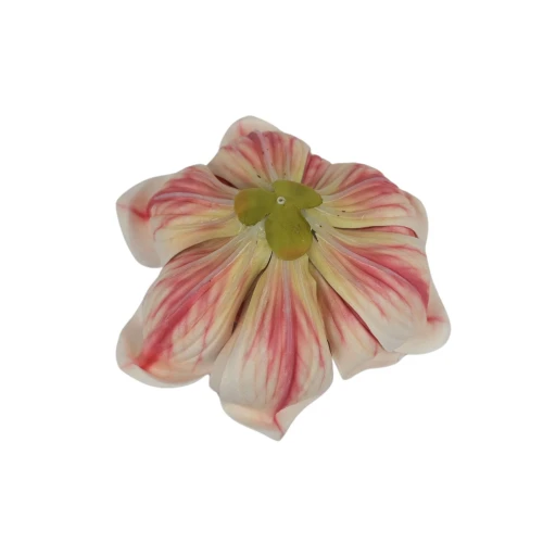 Sztuczna magnolia piankowa w kolorze biało/czerwonym 18 cm