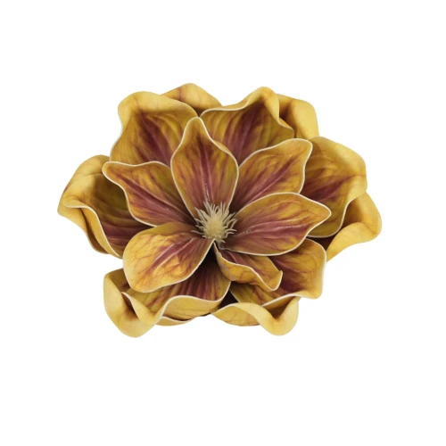 Sztuczna magnolia piankowa w kolorze brązowo/żółtym 18 cm