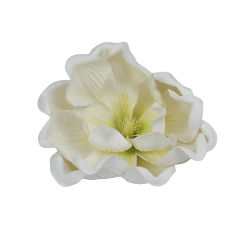 Sztuczna magnolia piankowa w kolorze biało/zielonym 18 cm