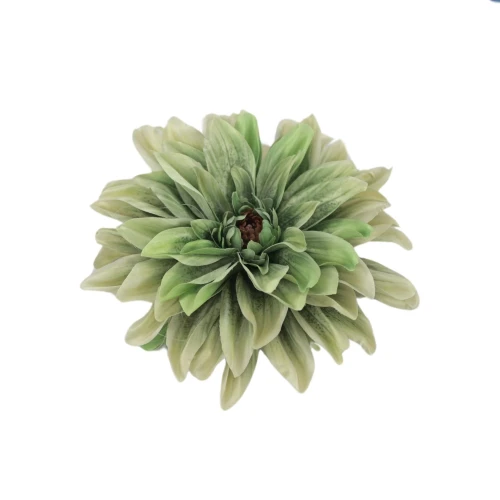 Sztuczna dalia w kolorze zielonym 19 cm