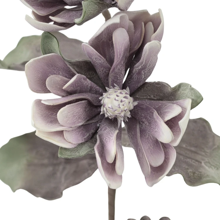 Sztuczna magnolia piankowa x2 w kolorze jasnym fiolecie 110 cm