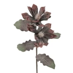 Sztuczna magnolia piankowa x2 w kolorze jasno bordowym 110 cm