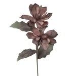 Sztuczna magnolia piankowa x2 w kolorze bordowym 110 cm