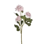 Sztuczna gałązkowa dalia w kolorze szaro/białym 55 cm