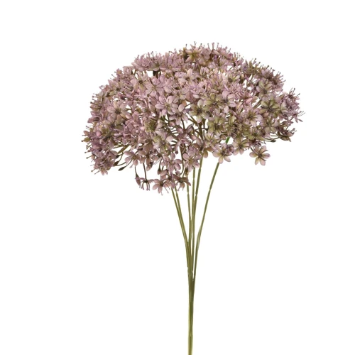 Sztuczny czosnek na piku w kolorze brudnym fiolecie 42 cm