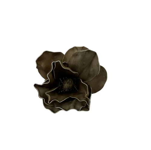 Sztuczna głowa piankowa w kolorze ciemnym zielonym 23 cm