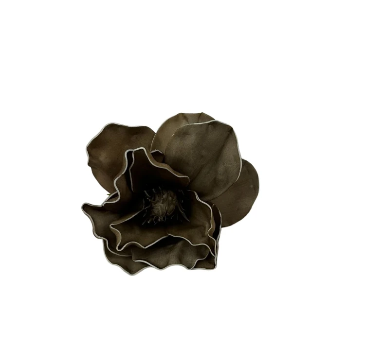 Sztuczna głowa piankowa w kolorze ciemnym zielonym 23 cm
