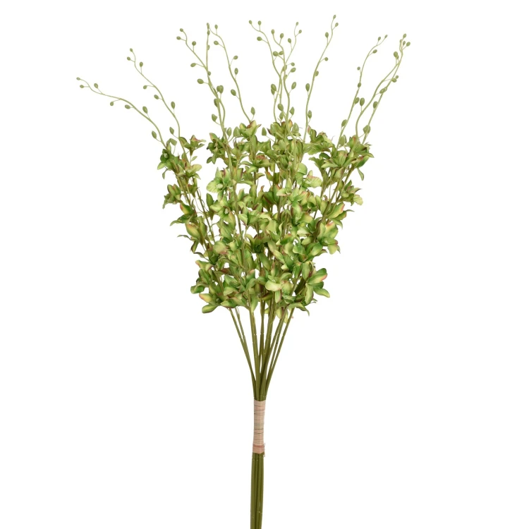 Sztuczny storczyk tajlandzki w kolorze ciemno zielonym 72 cm