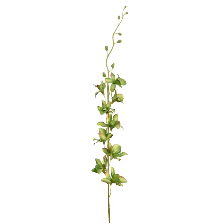 Sztuczny storczyk tajlandzki w kolorze ciemno zielonym 72 cm