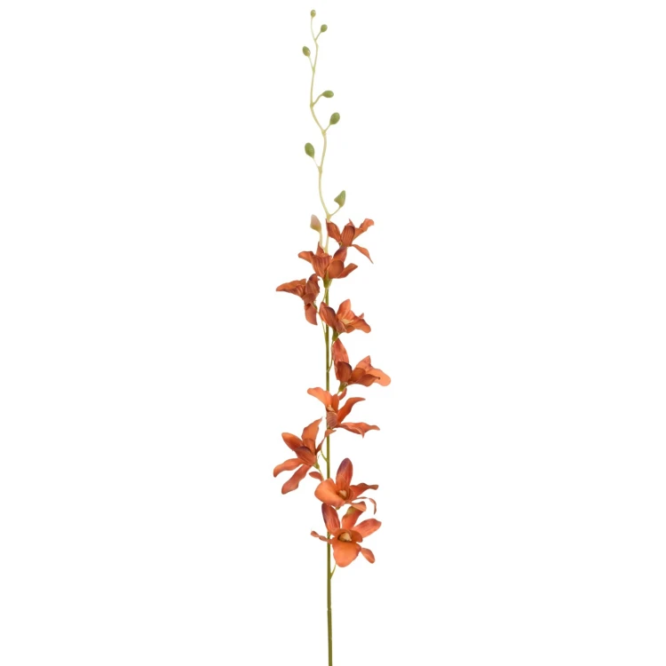 Sztuczny storczyk tajlandzki w kolorze miodowym 72 cm