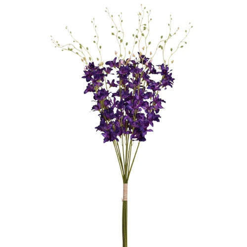 Sztuczny storczyk tajlandzki w kolorze głębokim fiolecie 72 cm