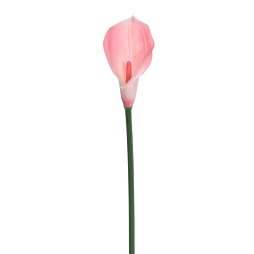 Sztuczny kwiat kalii gumowy w kolorze jasno różowym 70 cm