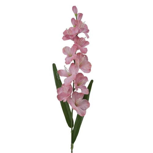 Sztuczny gumowany mieczyk w kolorze różowym 90 cm