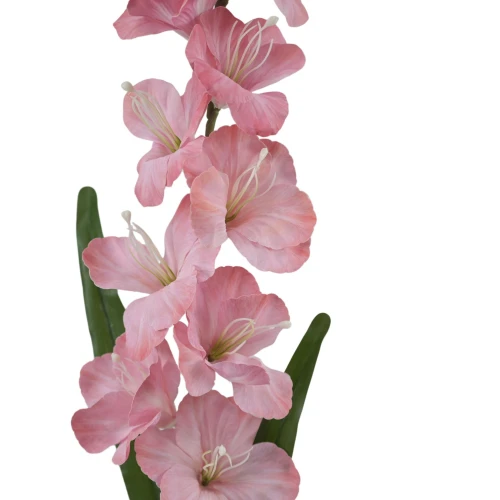 Sztuczny gumowany mieczyk w kolorze różowym 90 cm
