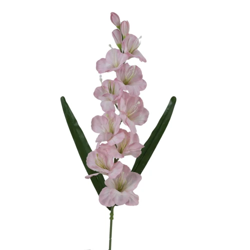Sztuczny gumowany mieczyk w kolorze jasno różowym 90 cm