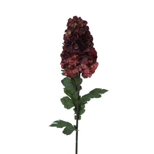 Sztuczna hortensja bukietowa w kolorze bordowym 94 cm