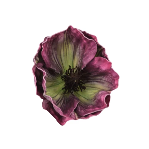 Sztuczny mak piankowy w kolorze fuksji 12 cm