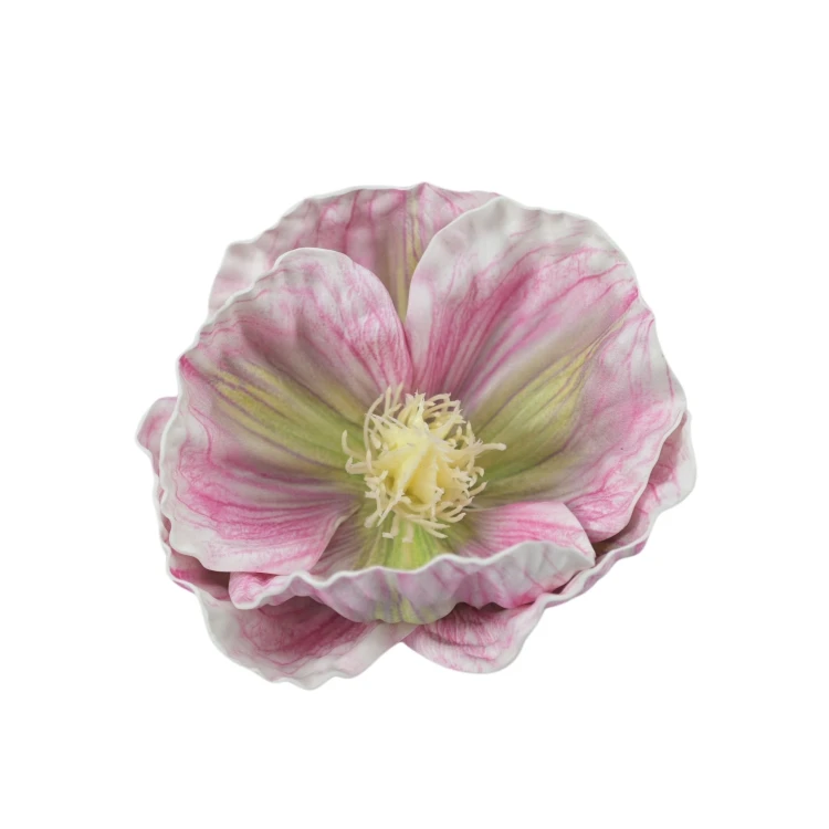 Sztuczny mak piankowy w kolorze różowym 12 cm