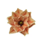 Sztuczna gumowa magnolia w kolorze brzoskwiniowym 18 cm