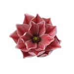 Sztuczna gumowa magnolia w kolorze czerwono/różowym 18 cm