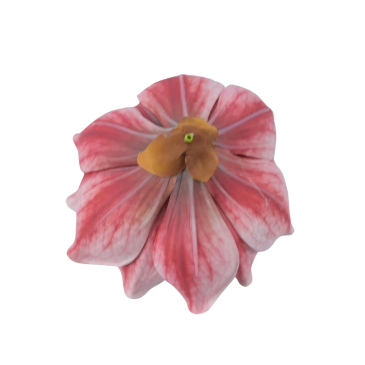 Sztuczna gumowa magnolia w kolorze czerwono/różowym 18 cm