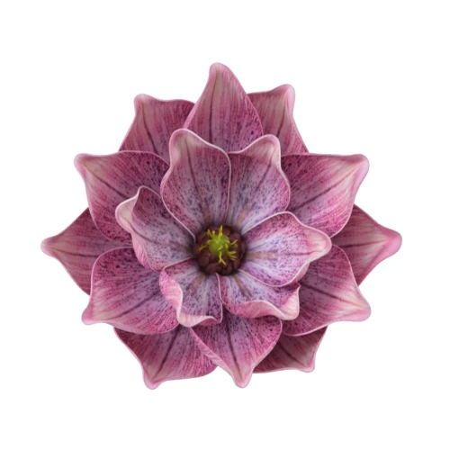 Sztuczna gumowa magnolia w kolorze fioletowym 18 cm