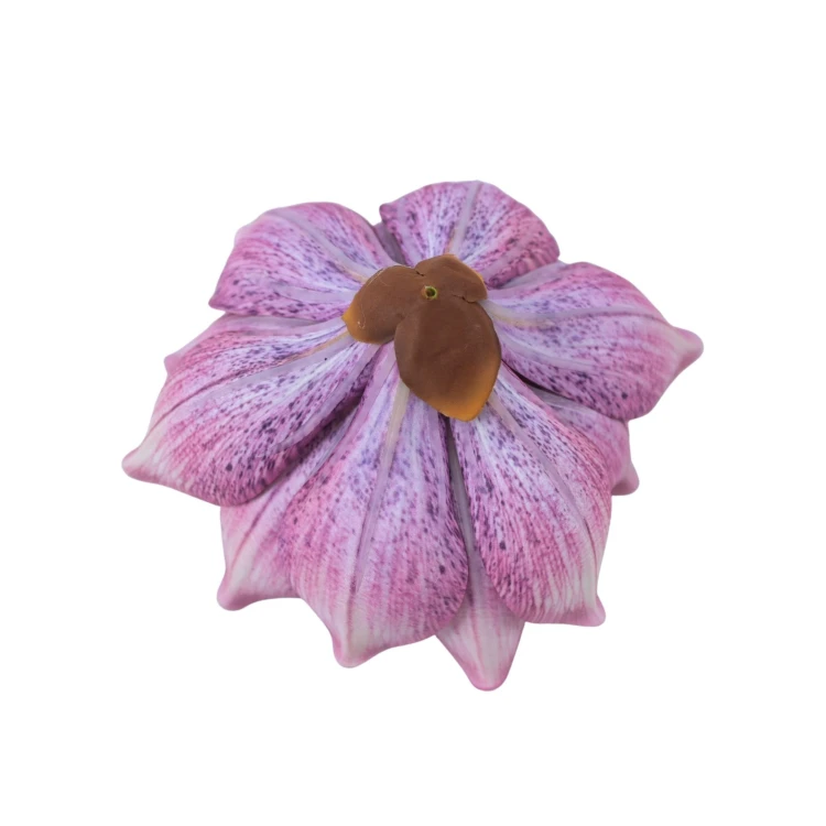 Sztuczna gumowa magnolia w kolorze fioletowym 18 cm
