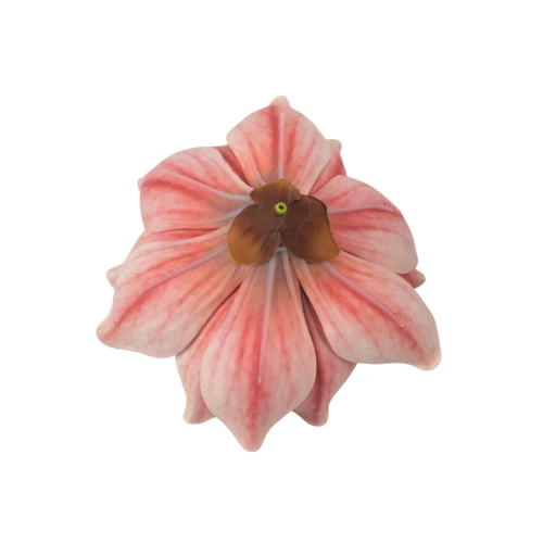 Sztuczna gumowa magnolia w kolorze różowym 18 cm
