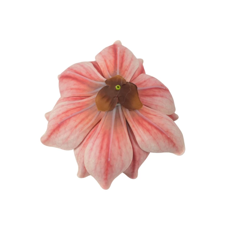 Sztuczna gumowa magnolia w kolorze różowym 18 cm