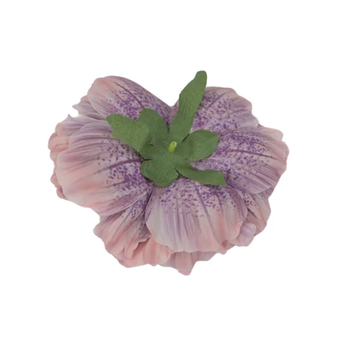 Sztuczna główka piwonii w kolorze pudrowym fiolecie 14 cm