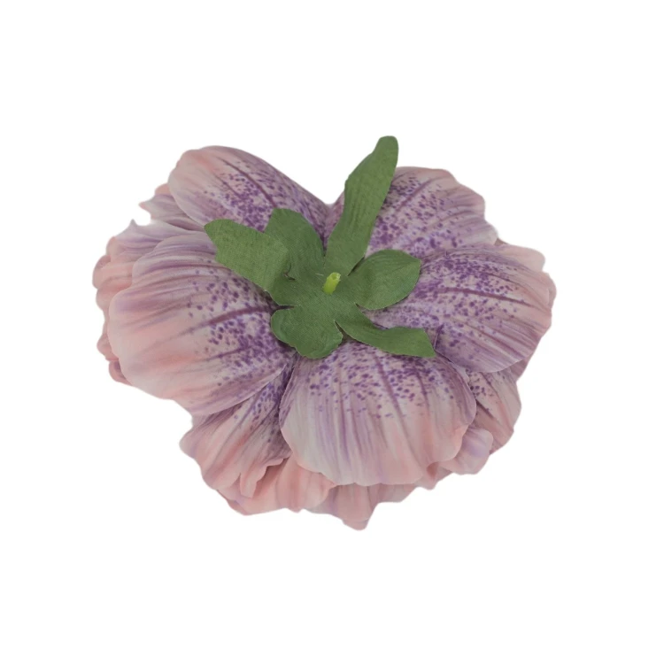 Sztuczna główka piwonii w kolorze pudrowym fiolecie 14 cm