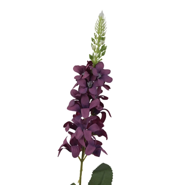 Sztuczna krótka ostróżka w kolorze fioletowym 72 cm