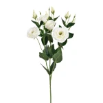 Sztuczna eustoma w kolorze kremowym 80 cm