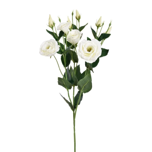 Sztuczna eustoma w kolorze kremowym 80 cm